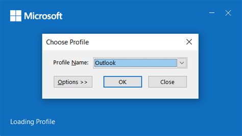 Choose Profile Dialog