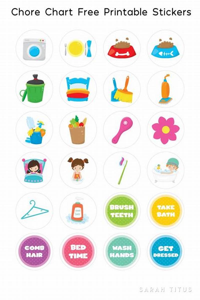 Chore Sticker Chart