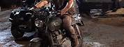 Chris Pratt Riding a Motorcycle