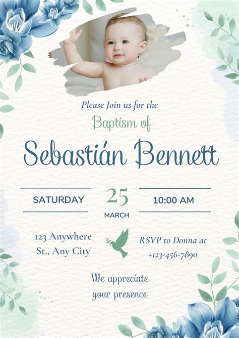Christening Invitation Templates Free