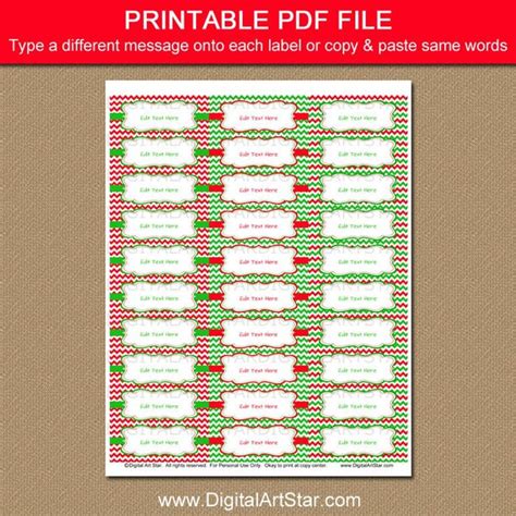 Christmas Address Labels Template Free