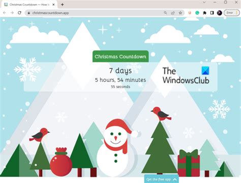 Christmas Countdown app