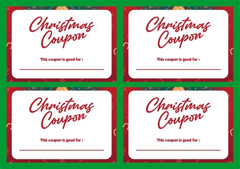 Christmas Coupon Template