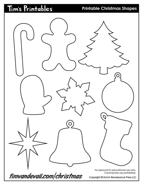 Christmas Cutouts Printable
