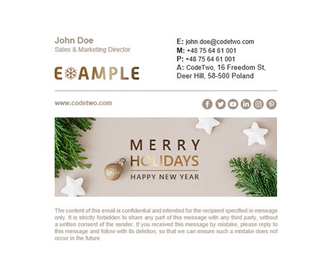 Christmas Email Signature Templates Free