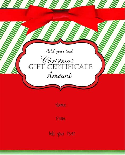Christmas Gift Card Template