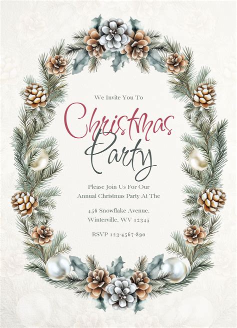 Christmas Invite Template Free