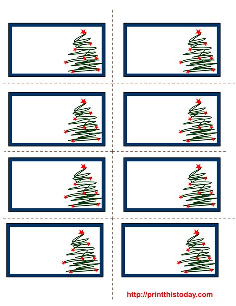Christmas Labels Template