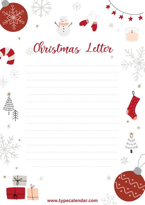 Christmas Letter Downloadable Templates Free