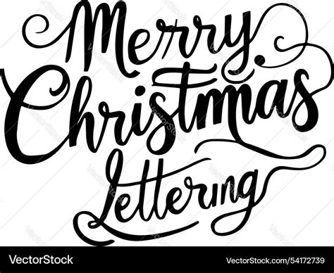 Christmas Lettering Template