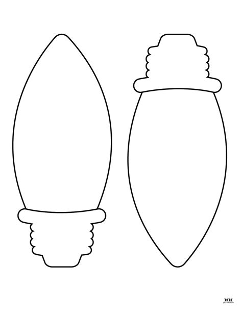 Christmas Light Template Printable
