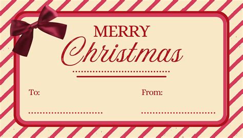 Christmas Name Badge Templates