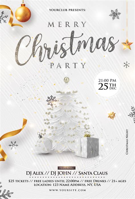 Christmas Party Templates For Flyers Free