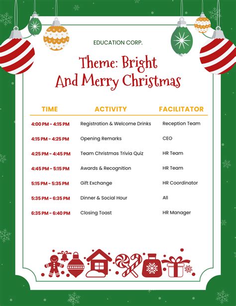 Christmas Program Template