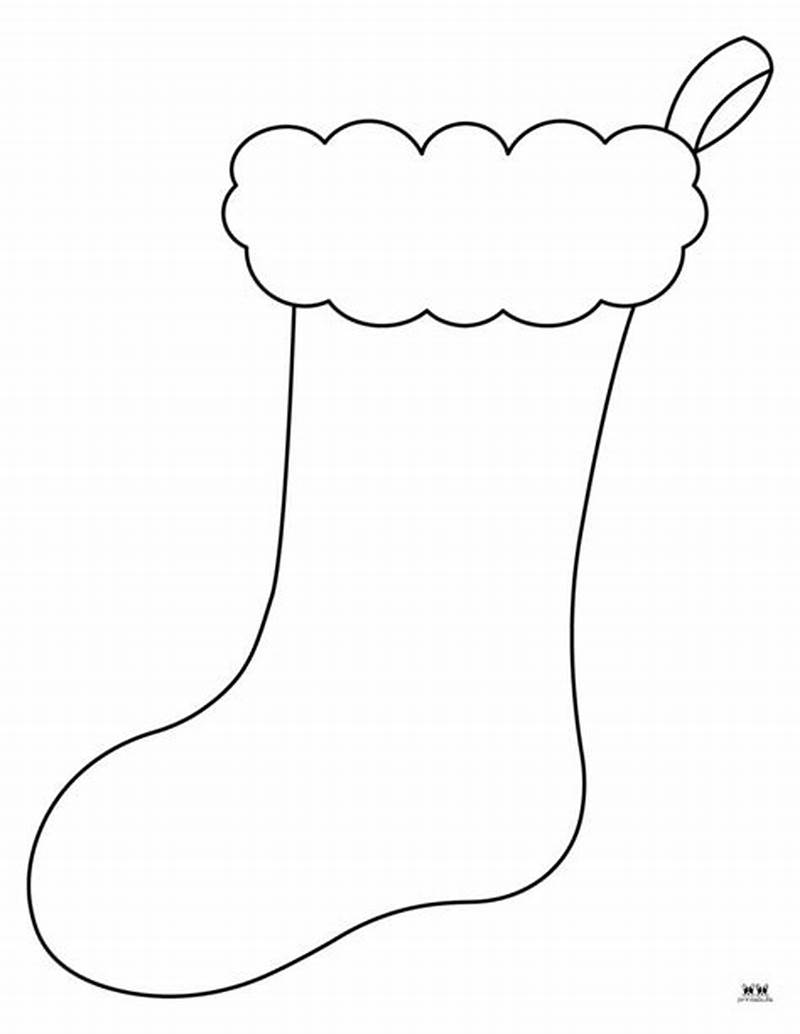 Christmas Stocking Coloring Pattern