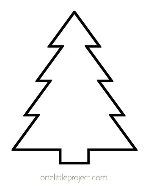 Christmas Tree Blank Template