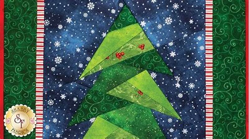 Christmas Tree Foundation Paper Piecing Pattern