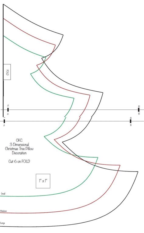 Christmas Tree Template For Sewing