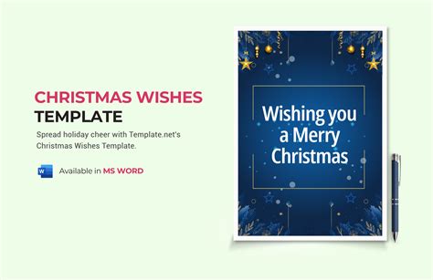 Christmas Wishes Template