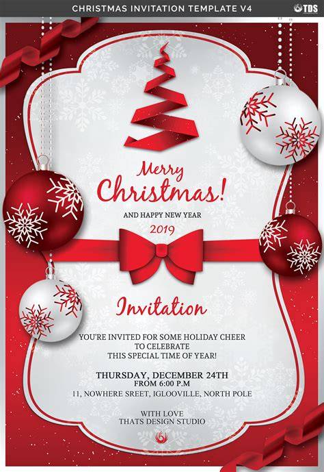 Christmas invitation example