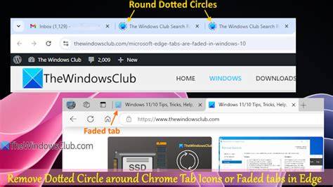 Chrome Tab Circles