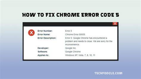 Understanding Chrome Error Code 11