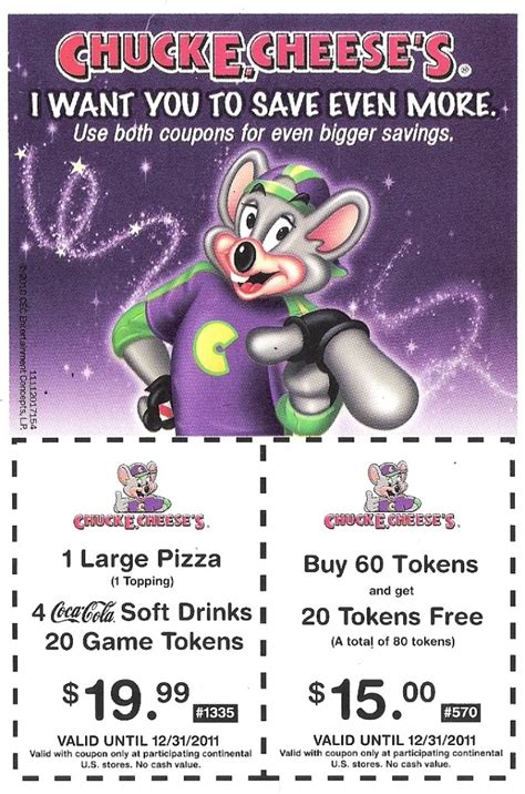 Chuckecheese Coupons Printable