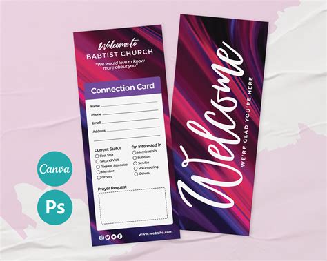 Church Connect Card Template