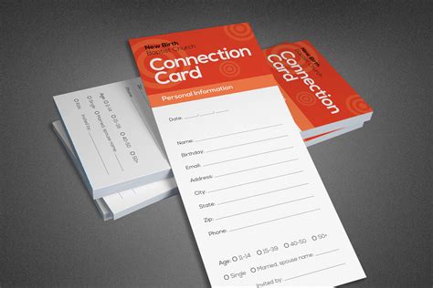 Church Connection Card Template