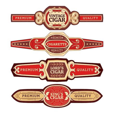 Cigar Labels Template Free