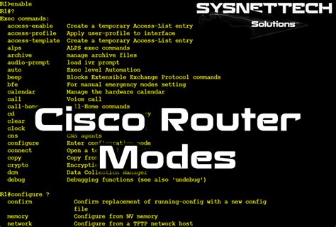 Cisco CLI Basic Commands