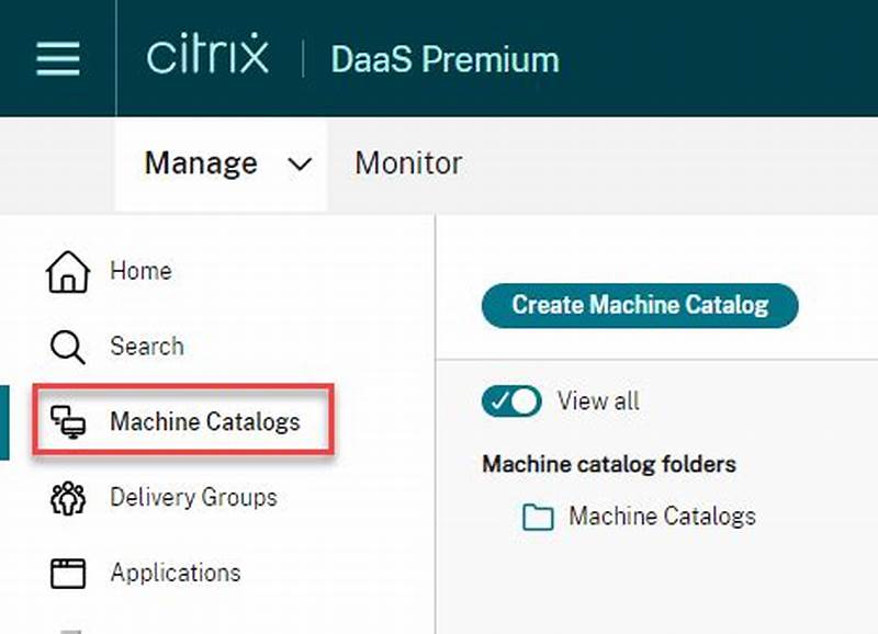 Citrix Create Machine Catalog
