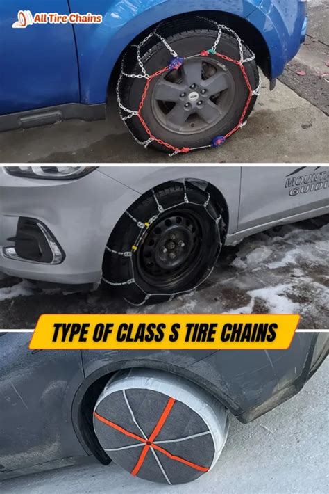 Class S Tire Chains Size Chart