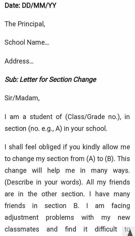 New formal 7 class of format letter 789