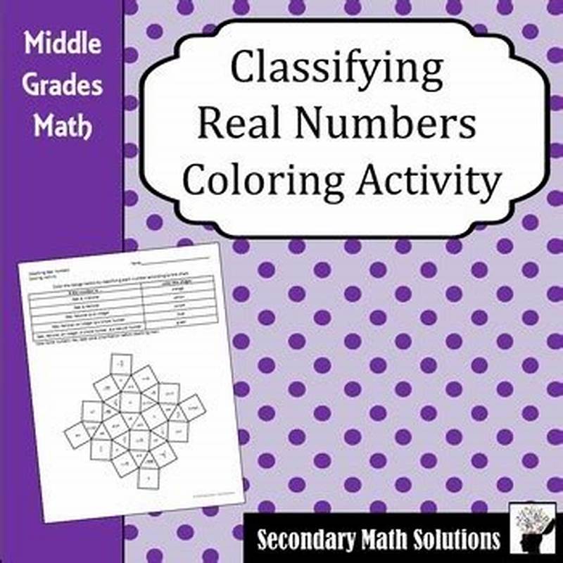 Classifying Real Numbers Coloring Activity Janeigh Stalling Answers