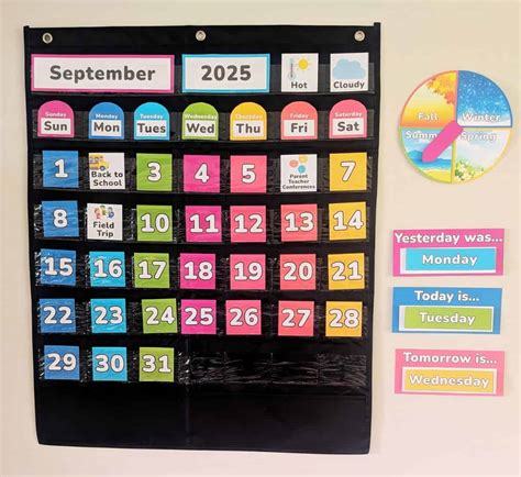 Classroom Free Printable Calendar Numbers For Pocket Chart