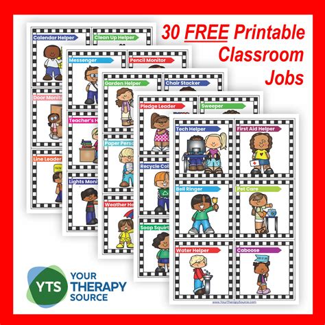 Classroom Jobs Printables