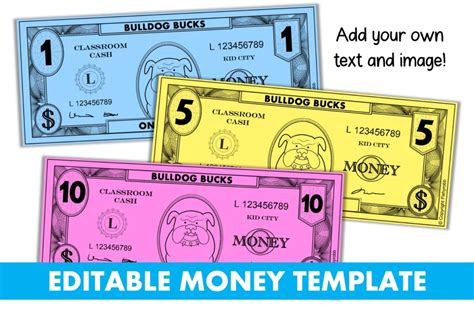 Classroom Money Template