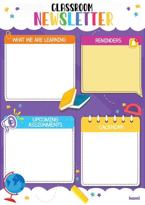Classroom Newsletter Templates