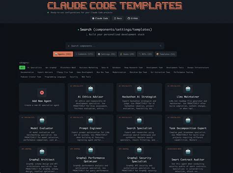 Claude Code Agent Templates