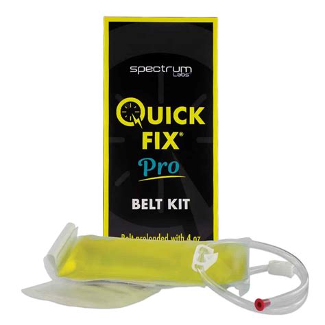 Clean and Store the Quick Fix Pro Belt Kit