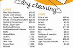 Cleaning Service Price List