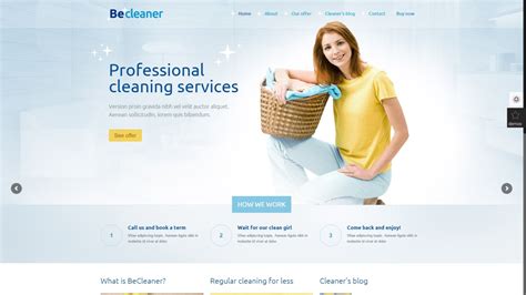 Cleaning Website Templates Free
