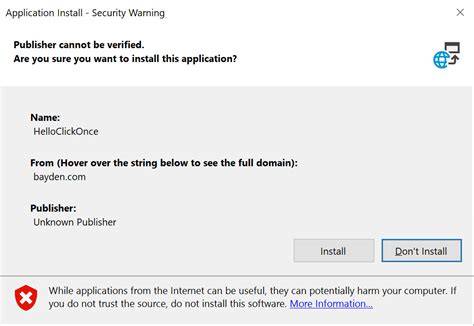 ClickOnce Deployment Errors