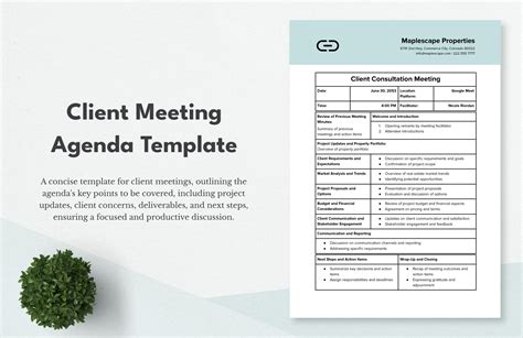 Client Agenda Template