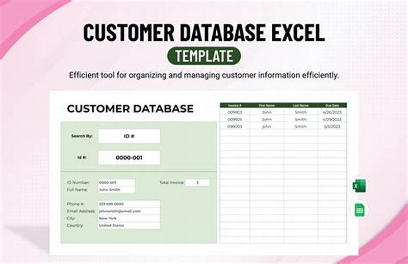 Client Database Excel Template