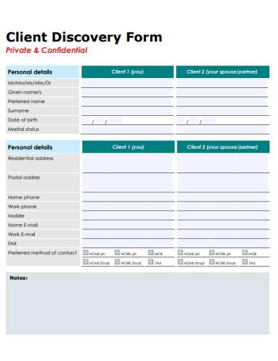 Client Discovery Template