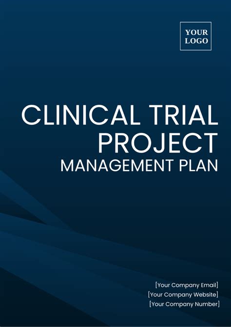 Clinical Trial Project Management Plan Template