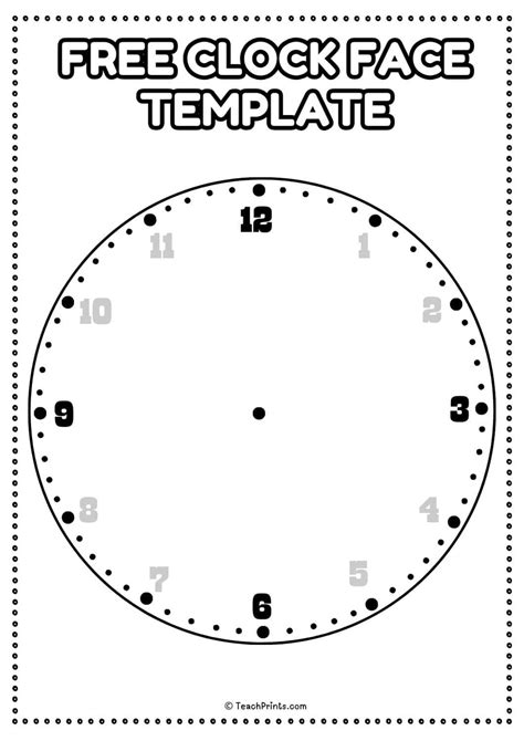 Clock Face Printable