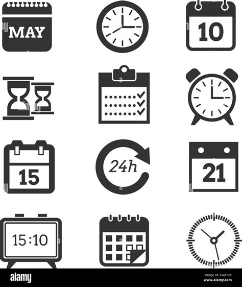 Clock with calendar dates